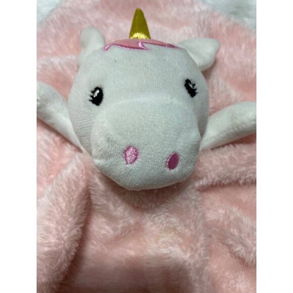 Pink Unicorn Plush Lovey Blanket Baby Security Comfort Soft Toy - Picture 2 of 4